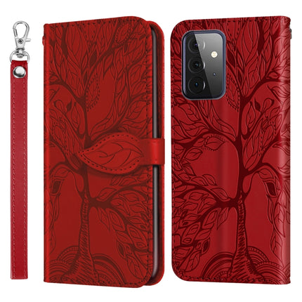 Life of Tree Embossing Pattern Horizontal Flip Leather Case with Holder & Card Slot & Wallet & Photo Frame & Lanyard, For Samsung Galaxy A72 5G / 4G, For Samsung Galaxy A81, For Samsung Galaxy A91, For Samsung Galaxy S21 5G