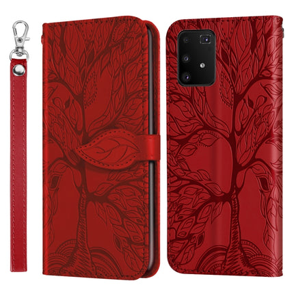 Life of Tree Embossing Pattern Horizontal Flip Leather Case with Holder & Card Slot & Wallet & Photo Frame & Lanyard, For Samsung Galaxy A72 5G / 4G, For Samsung Galaxy A81, For Samsung Galaxy A91, For Samsung Galaxy S21 5G