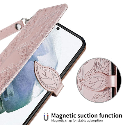 Life of Tree Embossing Pattern Horizontal Flip Leather Case with Holder & Card Slot & Wallet & Photo Frame & Lanyard, For Samsung Galaxy S21+ 5G, For Samsung Galaxy S21 Ultra 5G