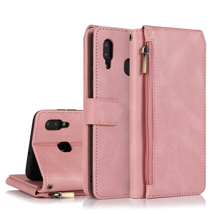 Skin-feel Crazy Horse Texture Zipper Wallet Bag Horizontal Flip Leather Case with Holder & Card Slots & Wallet & Lanyard, For Samsung Galaxy A11, For Samsung Galaxy A12, For Samsung Galaxy A20 / A30, For Samsung Galaxy A21