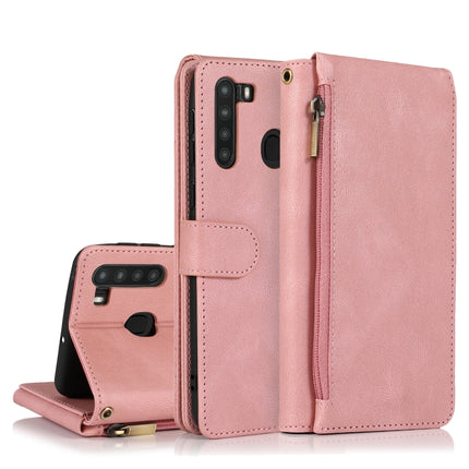Skin-feel Crazy Horse Texture Zipper Wallet Bag Horizontal Flip Leather Case with Holder & Card Slots & Wallet & Lanyard, For Samsung Galaxy A11, For Samsung Galaxy A12, For Samsung Galaxy A20 / A30, For Samsung Galaxy A21