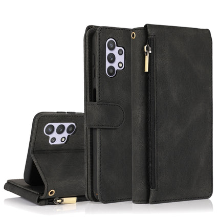 Skin-feel Crazy Horse Texture Zipper Wallet Bag Horizontal Flip Leather Case with Holder & Card Slots & Wallet & Lanyard, For Samsung Galaxy A21s, For Samsung Galaxy A31, For Samsung Galaxy A32 5G, For Samsung Galaxy A42 5G