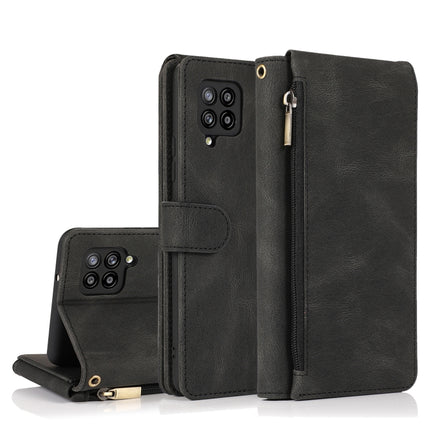 Skin-feel Crazy Horse Texture Zipper Wallet Bag Horizontal Flip Leather Case with Holder & Card Slots & Wallet & Lanyard, For Samsung Galaxy A21s, For Samsung Galaxy A31, For Samsung Galaxy A32 5G, For Samsung Galaxy A42 5G