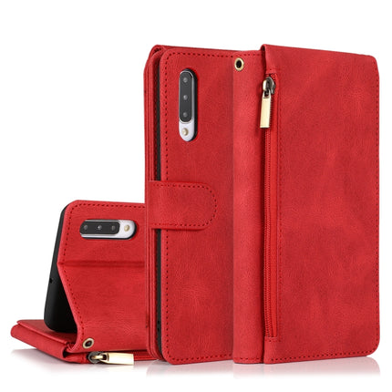 Skin-feel Crazy Horse Texture Zipper Wallet Bag Horizontal Flip Leather Case with Holder & Card Slots & Wallet & Lanyard, For Samsung Galaxy A50, For Samsung Galaxy A51, For Samsung Galaxy A51 5G, For Samsung Galaxy A52 5G
