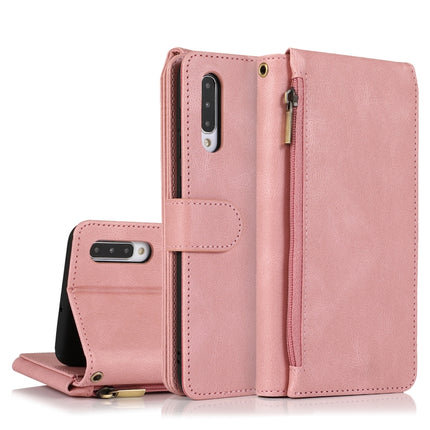 Skin-feel Crazy Horse Texture Zipper Wallet Bag Horizontal Flip Leather Case with Holder & Card Slots & Wallet & Lanyard, For Samsung Galaxy A50, For Samsung Galaxy A51, For Samsung Galaxy A51 5G, For Samsung Galaxy A52 5G