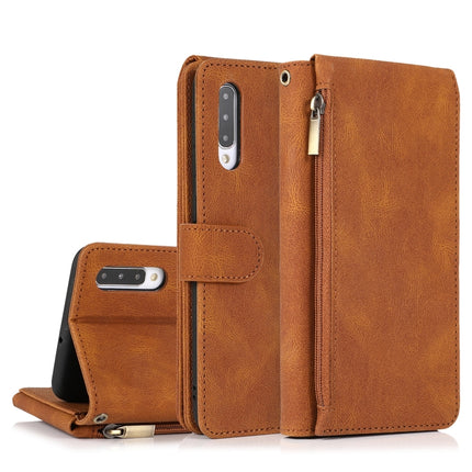 Skin-feel Crazy Horse Texture Zipper Wallet Bag Horizontal Flip Leather Case with Holder & Card Slots & Wallet & Lanyard, For Samsung Galaxy A50, For Samsung Galaxy A51, For Samsung Galaxy A51 5G, For Samsung Galaxy A52 5G