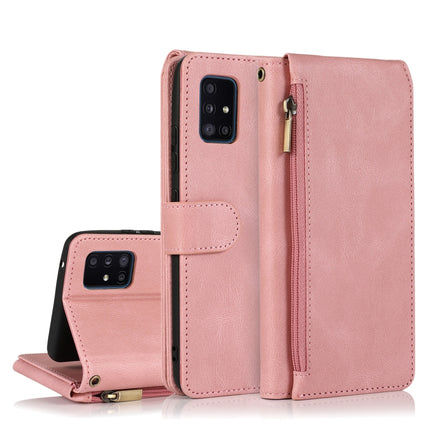 Skin-feel Crazy Horse Texture Zipper Wallet Bag Horizontal Flip Leather Case with Holder & Card Slots & Wallet & Lanyard, For Samsung Galaxy A50, For Samsung Galaxy A51, For Samsung Galaxy A51 5G, For Samsung Galaxy A52 5G