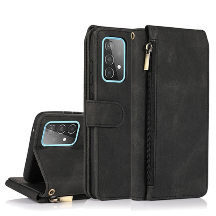 Skin-feel Crazy Horse Texture Zipper Wallet Bag Horizontal Flip Leather Case with Holder & Card Slots & Wallet & Lanyard, For Samsung Galaxy A50, For Samsung Galaxy A51, For Samsung Galaxy A51 5G, For Samsung Galaxy A52 5G