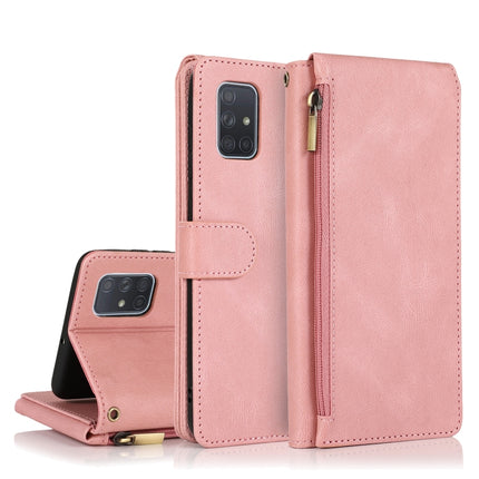 Skin-feel Crazy Horse Texture Zipper Wallet Bag Horizontal Flip Leather Case with Holder & Card Slots & Wallet & Lanyard, For Samsung Galaxy A70, For Samsung Galaxy A71, For Samsung Galaxy A71 5G, For Samsung Galaxy A72 5G