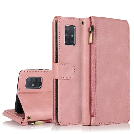 Skin-feel Crazy Horse Texture Zipper Wallet Bag Horizontal Flip Leather Case with Holder & Card Slots & Wallet & Lanyard, For Samsung Galaxy A70, For Samsung Galaxy A71, For Samsung Galaxy A71 5G, For Samsung Galaxy A72 5G