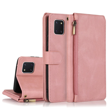 Skin-feel Crazy Horse Texture Zipper Wallet Bag Horizontal Flip Leather Case with Holder & Card Slots & Wallet & Lanyard, For Samsung Galaxy A91, For Samsung Galaxy A81