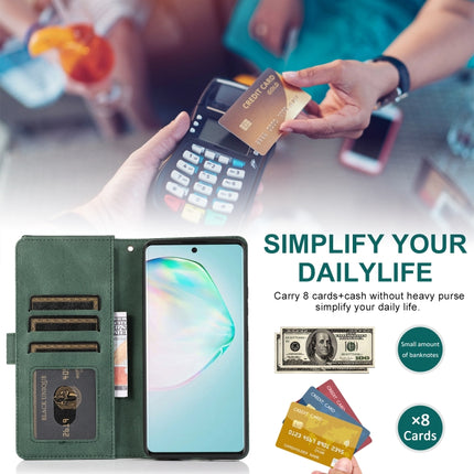 Skin-feel Crazy Horse Texture Zipper Wallet Bag Horizontal Flip Leather Case with Holder & Card Slots & Wallet & Lanyard, For Samsung Galaxy A91, For Samsung Galaxy A81