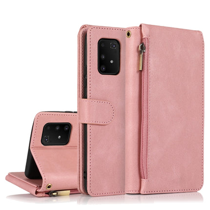 Skin-feel Crazy Horse Texture Zipper Wallet Bag Horizontal Flip Leather Case with Holder & Card Slots & Wallet & Lanyard, For Samsung Galaxy A91, For Samsung Galaxy A81