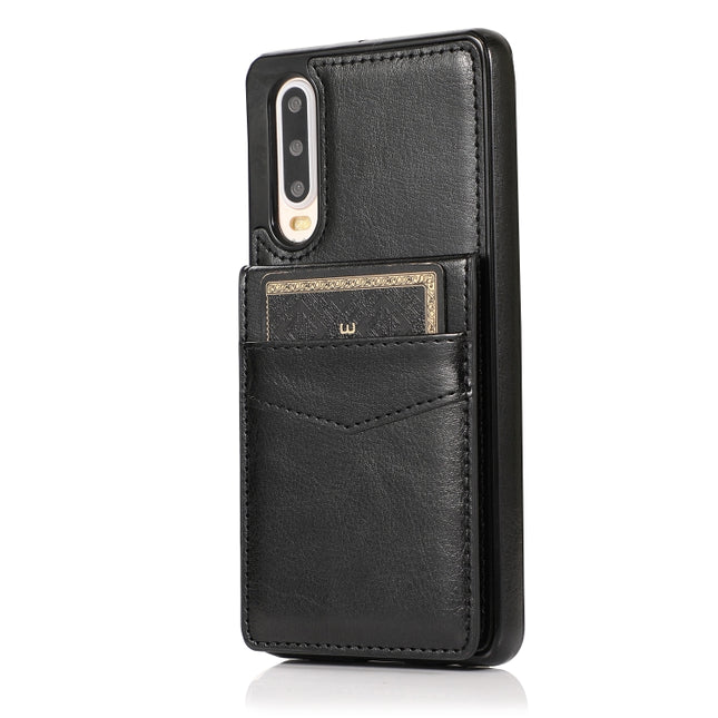 Solid Color PC + TPU Protective Case with Holder & Card Slots, For Huawei P30, For Huawei P30 Pro, For Huawei P40