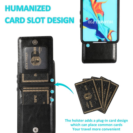 Solid Color PC + TPU Protective Case with Holder & Card Slots, For Huawei P30, For Huawei P30 Pro, For Huawei P40