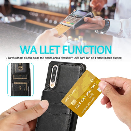 Solid Color PC + TPU Protective Case with Holder & Card Slots, For Huawei P30, For Huawei P30 Pro, For Huawei P40