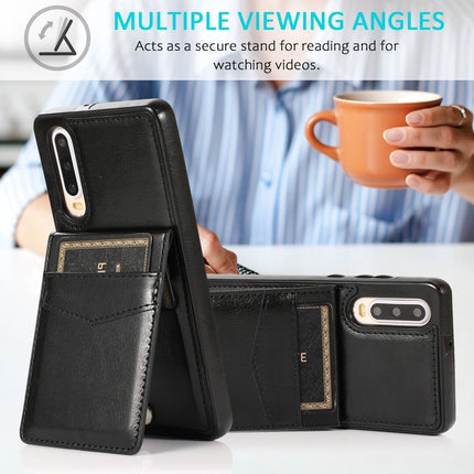Solid Color PC + TPU Protective Case with Holder & Card Slots, For Huawei P30, For Huawei P30 Pro, For Huawei P40