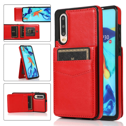 Solid Color PC + TPU Protective Case with Holder & Card Slots, For Huawei P30, For Huawei P30 Pro, For Huawei P40