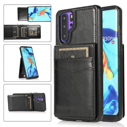 Solid Color PC + TPU Protective Case with Holder & Card Slots, For Huawei P30, For Huawei P30 Pro, For Huawei P40
