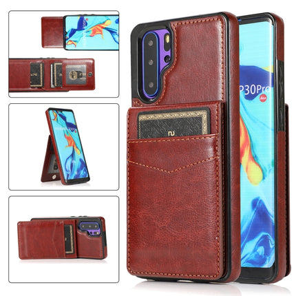 Solid Color PC + TPU Protective Case with Holder & Card Slots, For Huawei P30, For Huawei P30 Pro, For Huawei P40