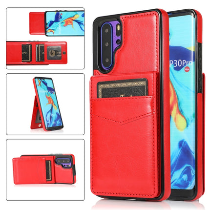 Solid Color PC + TPU Protective Case with Holder & Card Slots, For Huawei P30, For Huawei P30 Pro, For Huawei P40