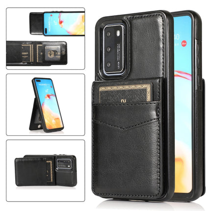 Solid Color PC + TPU Protective Case with Holder & Card Slots, For Huawei P30, For Huawei P30 Pro, For Huawei P40