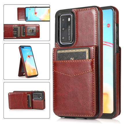 Solid Color PC + TPU Protective Case with Holder & Card Slots, For Huawei P30, For Huawei P30 Pro, For Huawei P40