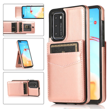Solid Color PC + TPU Protective Case with Holder & Card Slots, For Huawei P30, For Huawei P30 Pro, For Huawei P40