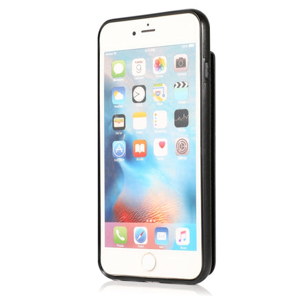 Solid Color PC + TPU Protective Case with Holder & Card Slots, For iPhone 6, For iPhone 6 Plus, For iPhone 8 Plus / 7 Plus, For iPhone XS / X