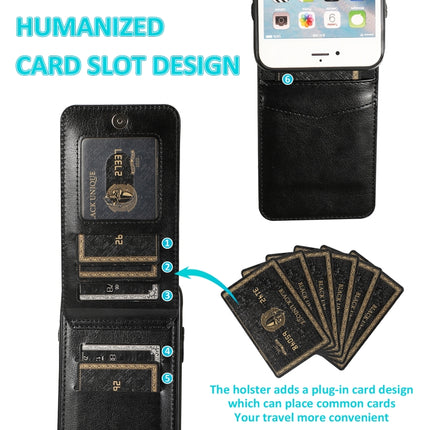 Solid Color PC + TPU Protective Case with Holder & Card Slots, For iPhone 6, For iPhone 6 Plus, For iPhone 8 Plus / 7 Plus, For iPhone XS / X