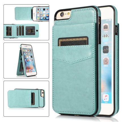 Solid Color PC + TPU Protective Case with Holder & Card Slots, For iPhone 6, For iPhone 6 Plus, For iPhone 8 Plus / 7 Plus, For iPhone XS / X