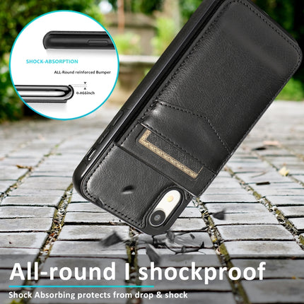 Solid Color PC + TPU Protective Case with Holder & Card Slots, For iPhone XR, For iPhone XS Max, For iPhone 11, For iPhone 11 Pro