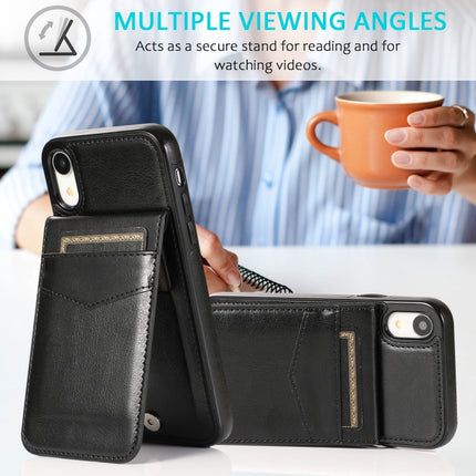 Einfarbige PC + TPU-Schutzhülle mit Halterung und Kartenfächern, für iPhone XS Max, für iPhone 11, für iPhone 11 Pro, für iPhone 11 Pro Max, für iPhone 12 mini