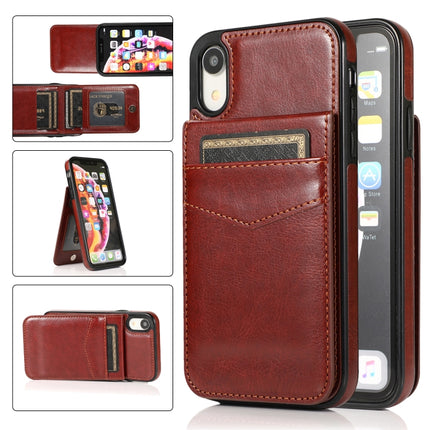 Solid Color PC + TPU Protective Case with Holder & Card Slots, For iPhone XR, For iPhone XS Max, For iPhone 11, For iPhone 11 Pro