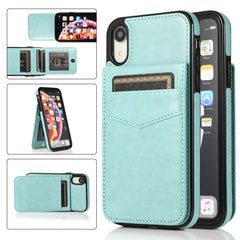 Solid Color PC + TPU Protective Case with Holder & Card Slots, For iPhone 6, For iPhone 6 Plus, For iPhone 8 Plus / 7 Plus, For iPhone XS / X, For iPhone XR