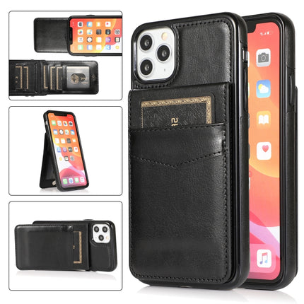 Solid Color PC + TPU Protective Case with Holder & Card Slots, For iPhone XR, For iPhone XS Max, For iPhone 11, For iPhone 11 Pro