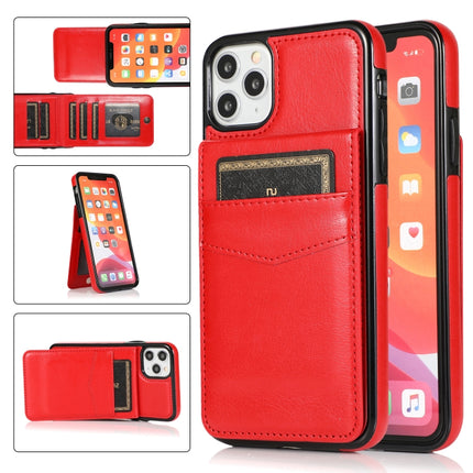 Solid Color PC + TPU Protective Case with Holder & Card Slots, For iPhone XR, For iPhone XS Max, For iPhone 11, For iPhone 11 Pro