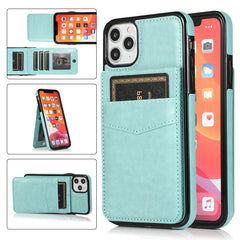 Solid Color PC + TPU Protective Case with Holder & Card Slots, For iPhone XS Max, For iPhone 11, For iPhone 11 Pro, For iPhone 11 Pro Max, For iPhone 12 mini