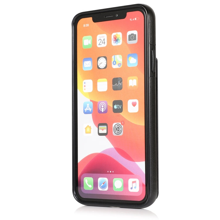 Einfarbige PC + TPU-Schutzhülle mit Halter und Kartenfächern, für iPhone 12/12 Pro, für iPhone 12 Pro Max