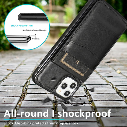 Einfarbige PC + TPU-Schutzhülle mit Halter und Kartenfächern, für iPhone 12/12 Pro, für iPhone 12 Pro Max