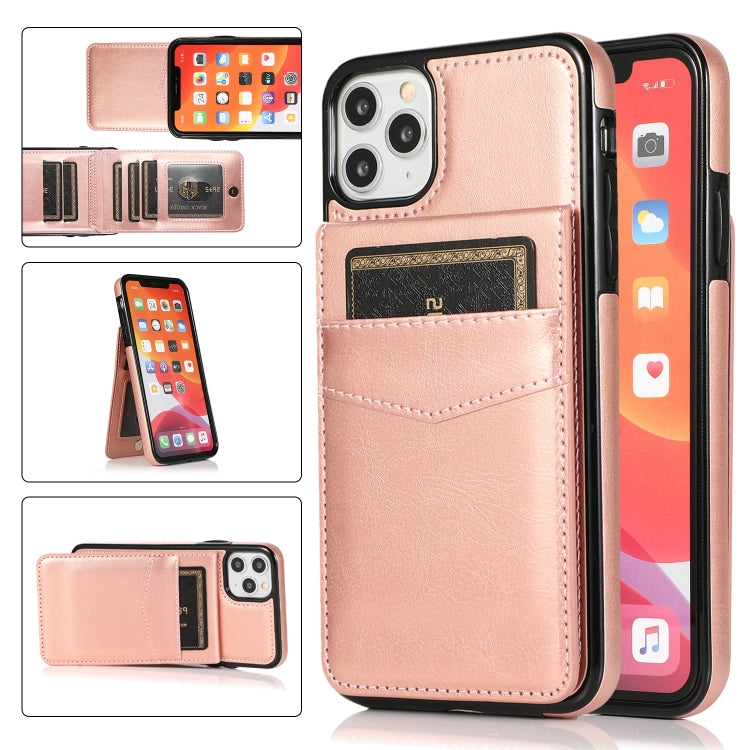 Einfarbige PC + TPU-Schutzhülle mit Halter und Kartenfächern, für iPhone 12/12 Pro, für iPhone 12 Pro Max