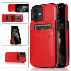 Solid Color PC + TPU Protective Case with Holder & Card Slots, For iPhone XS Max, For iPhone 11, For iPhone 11 Pro, For iPhone 11 Pro Max, For iPhone 12 mini