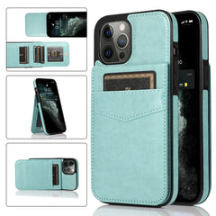 Solid Color PC + TPU Protective Case with Holder & Card Slots, For iPhone 12 / 12 Pro, For iPhone 12 Pro Max