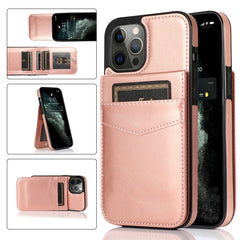 Solid Color PC + TPU Protective Case with Holder & Card Slots, For iPhone 12 / 12 Pro, For iPhone 12 Pro Max