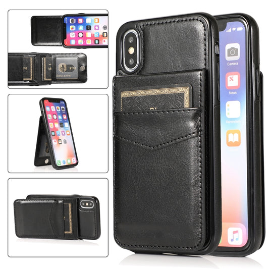 Funda protectora de PC + TPU de color sólido con soporte y ranuras para tarjetas, para iPhone XS Max, para iPhone 11, para iPhone 11 Pro, para iPhone 11 Pro Max, para iPhone 12 mini