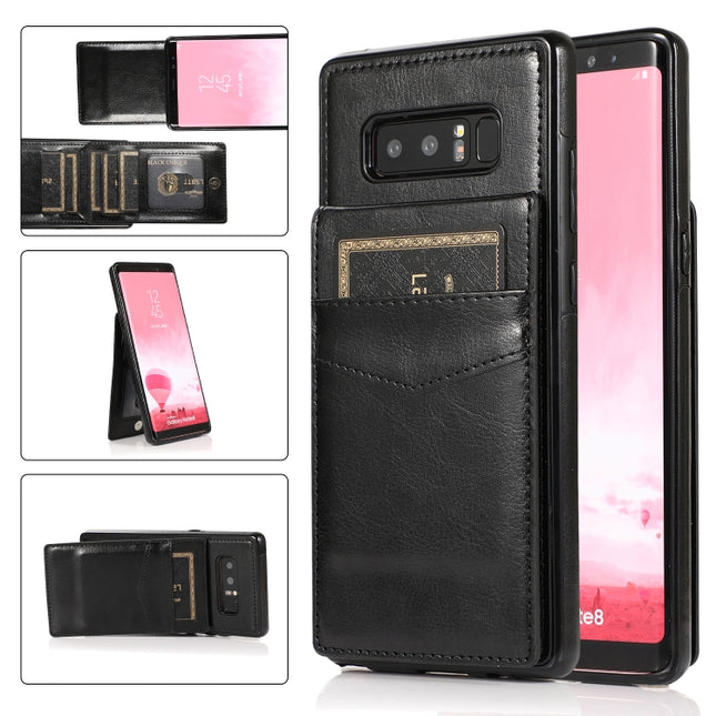 Solid Color PC + TPU Protective Case with Holder & Card Slots, For Samsung Galaxy Note 8, For Samsung Galaxy Note9, For Samsung Galaxy Note10, For Samsung Galaxy Note20