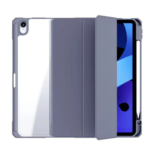 Funda de cuero con tapa horizontal para PC y TPU de la serie Mutural Pinyue con soporte, ranura para lápiz y función de suspensión/activación para iPad Air (2020) 10.9, iPad Air 2022/2020 10.9