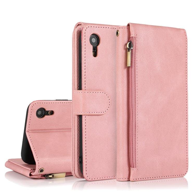 Skin-feel Crazy Horse Texture Zipper Wallet Bag Horizontal Flip Leather Case with Holder & Card Slots & Wallet & Lanyard, For iPhone XS / X, For iPhone XR, For iPhone XS Max, For iPhone 11