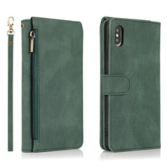 Skin-feel Crazy Horse Texture Zipper Wallet Bag Horizontal Flip Leather Case with Holder & Card Slots & Wallet & Lanyard, For iPhone XS Max, For iPhone 11, For iPhone 11 Pro, For iPhone 11 Pro Max, For iPhone 12 mini, For iPhone 12 / 12 Pro