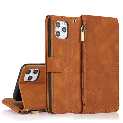Skin-feel Crazy Horse Texture Zipper Wallet Bag Horizontal Flip Leather Case with Holder & Card Slots & Wallet & Lanyard, For iPhone XS / X, For iPhone XR, For iPhone XS Max, For iPhone 11